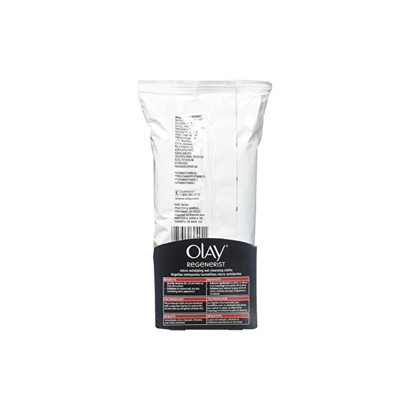Olay Regenerist Micro-Exfoliating Wet Cleansing Cloths - 30 ct