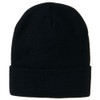 MG 12 Inch Long Knitted Beanie - Navy OSFM