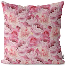 VOID Water Lilies Pond Roses Cushion Cover Sofa Cushion Decoration Easter Outdoor Cushion Decorative Cushion Size: 80 x 80 cm