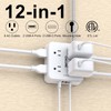 Surge Protector Power Strip - CHCORE 15Ft Braided Extension Cord