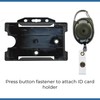| Retractable Badge Reel with Carabiner Clip for ID Card