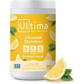 Ultima Replenisher Electrolyte Powder – Nueva Fórmula con Magnesio y Potasio Mejorados – Hidratación Avanzada, Sin Azúcar, Sin Calorías, Vegano – Bote de 11.7 oz