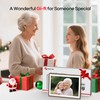 Frameo 10.1" Wood WiFi Digital Picture Frame with 32GB Memory,
