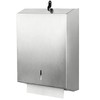Paper Towel Dispenser Wall Mount Commercial, Brushed Stainless Steel &