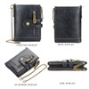 SUMGOGO Wallets for Men Bifold Leather Wallets with Chain RFID