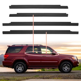 ACLONG Weatherstrip Window Seal Car Window Moulding Trim Sweep Felt Seal Kit Fit for Toyota Sequoia 2001 2002 2003 2004 2005 2006 2007 Replaces 75710-0C010, 75720-0C010-4 Piece Set