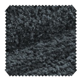 novely® ROLAND Bouclé Furniture Fabric, 560 g/m², UV-Resistant, Fluffy, Soft, Robust Upholstery Fabric, Durable Sold by the Metre, 1 Running Metre, Colour: 07 Dark Grey