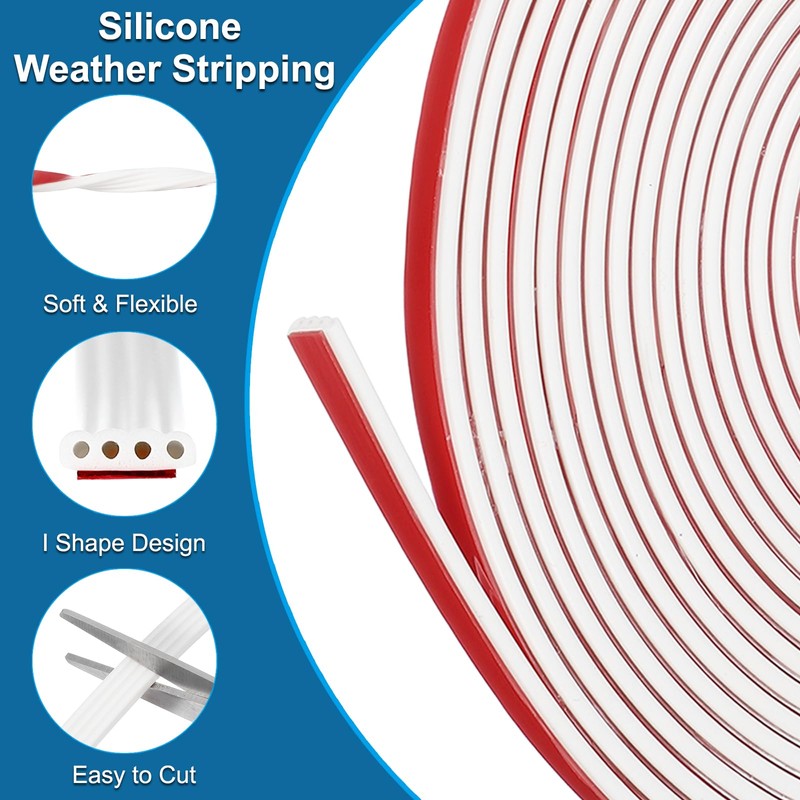 PATIKIL 3/8 Inch x 3/64 Inch x 20 ft I-Shaped