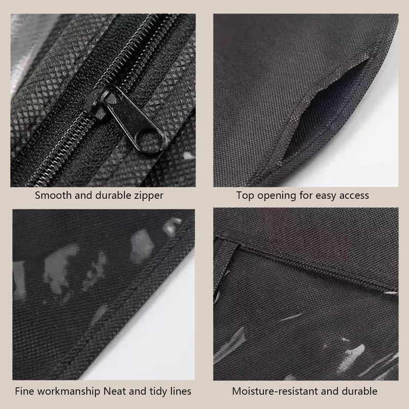 4-Pack Wig Storage Bags with Hanger (2 Large 31.5in +2
