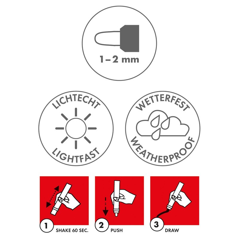 Marabu Painter Pen, Red