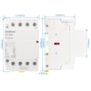 Baomain 4-Pole 4NO Contactor with 110volt AC Coil 50A Normal
