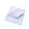 CoCoUSM Mens White Cotton 100% Cotton handkerchiefs Pack 3PCS