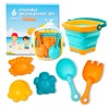Hobee 6 Piece Foldable Beach Bucket Set for Kids -
