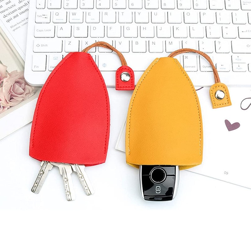 Car Key Case, 2PCS Creative Pull-Out Key Sleeve Keychain Bags,