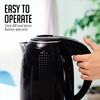 OVENTE 1.7L Double Wall Electric Tea Kettle, 1100W Water Boiler