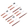 12 Pcs Stainless Steel Wooden Handle Tableware Set Outdoor 4