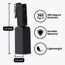TPFNet Detangler for Telephone Cable Twist-Stop, Spiral Cable 360° Anti-Tangle Telephone Cable Detanglers Detangler Twist Protection, Black