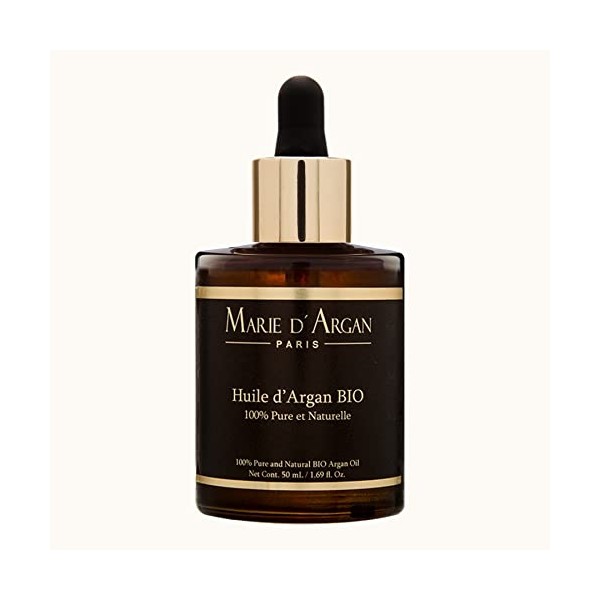 MARIE D’ARGAN 100% Pure Moroccan Argan Oil 50ml,Organic and Vegan,