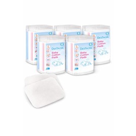 DESTALYA Almohadillas de algodón para cambio de pañales | cuadrados de algodón grandes para piel sensible | toallitas de limpieza | paños suaves para cuidado personal, eliminación de maquillaje (Maxi Pads 360)