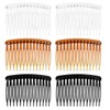 LEEQ Pack of 6 Side Combs - Plastic Side Combs