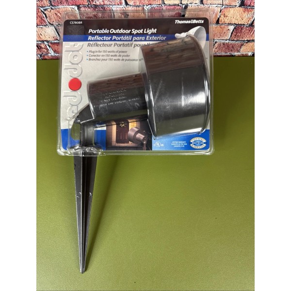 Thomas & Betts CS780BR Red Dot Landscape Portable Outdoor SpotLight