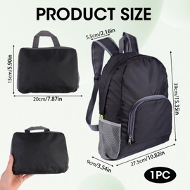 Ultra Lightweight Foldable Backpack Waterproof Small Fishing Rucksack Packable Daypack for Travelling Water Resistant Walking Backpack for Women Men Outdoor Camping Hiking Biking Shopping