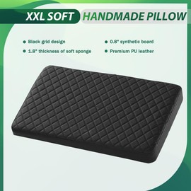 POARMEEY XXL Tattoo Armrest Stand Adjustable Height Tattoo Arm Rest Heavy Duty Tattoo Supplies Black Grid Design