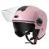 Cutey Adult Motorcycle Helmet Open Face 3/4 Helmet with Visor,