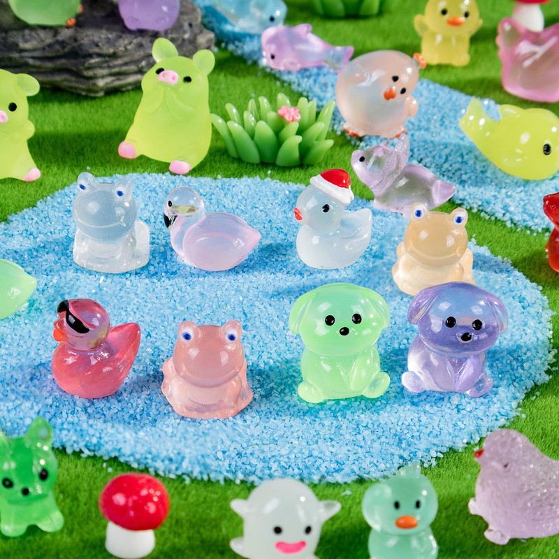 Teenzee 160 Styles Mini Resin Animals 160pcs Variety Tiny Animals