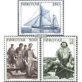 Denmark - Faroe Islands 103-105 (Complete.Issue.) unmounted Mint/Never hinged ** MNH 1984 Fishing (Stamps for Collectors) Seafaring/Ships