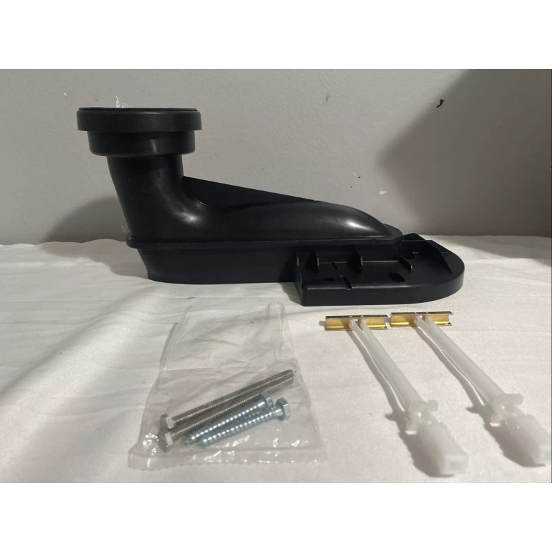 Kohler Full Skirt Trap & Attachment System Metal Black 14"