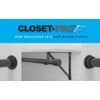 Closet Pro HD CD-0010-BN Heavy Duty Closet Pole Sockets, Brushed