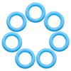 ThreeBulls 120Pcs Rubber O-Ring Switch Dampeners Keycap sky blue for
