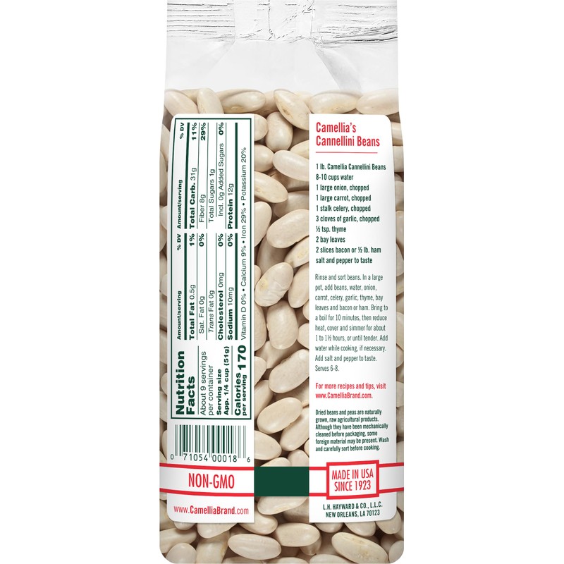 Camellia Brand Dried Cannellini Beans – Premium White Kidney Beans