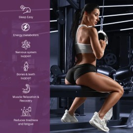 Totaria 12-in-1 Magnesium Complex 700mg – 240 Vegan Capsules with Glycinate, Citrate, Malate & More for Muscle, Heart & Relaxation