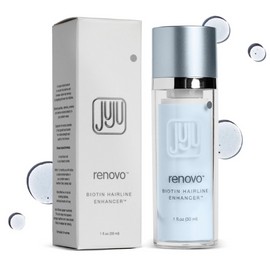 Renovo Biotin Hair Growth Serum - 1 Fl Oz Biotin Oil for Hair Growth for Women and Men, Fragrance-Free Scalp Oil Natural Hairline Enhancer for Men and Women, Scalp Serum for All Types of Hairs