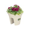 Elho green basics flower bridge 30cm planter - cotton white