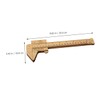 BUGUUYO Wooden Caliper Ruler for Students Multi Function Measuring Tool