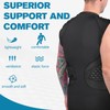 Dialudon Men Football Padded Compression Shirt 5-Pads Chest Rib Protector