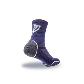 Fish Monkey SM225 Wool Lightweight Mini Crew Ventilated Outdoor Active Fishing With Arch And Ankle Compression Socks For Men and Women (Navy - XLarge)