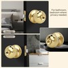 LOQRON 3 Pack Wholesale Flat Ball Door Knob with Lock,