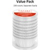 Caperci White Foil Cupcake Liners Standard Muffin Wrappers 150-Pack -