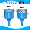 ZNXIMER Diamond Hole Saw Drill Bits - 2pcs 1-1/2" Diamond