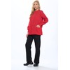 Natural Uniforms Warm Up Scrub Jacket-Red-Large