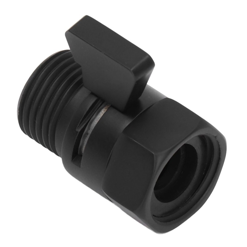 G1/2 Shut Off Valve Brass Water Control Valve Black Shower