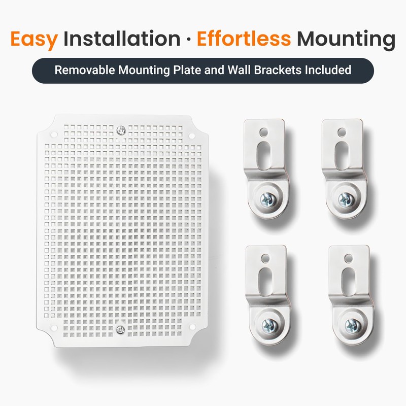 QILIPSU Waterproof Junction Box IP67 Outdoor Plastic Electrical Project Enclosure