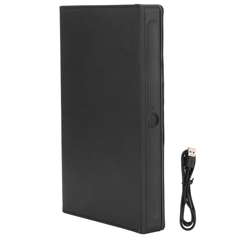 Fingerprint Lock Notebook Portable USB Business Notepad Diary Book for