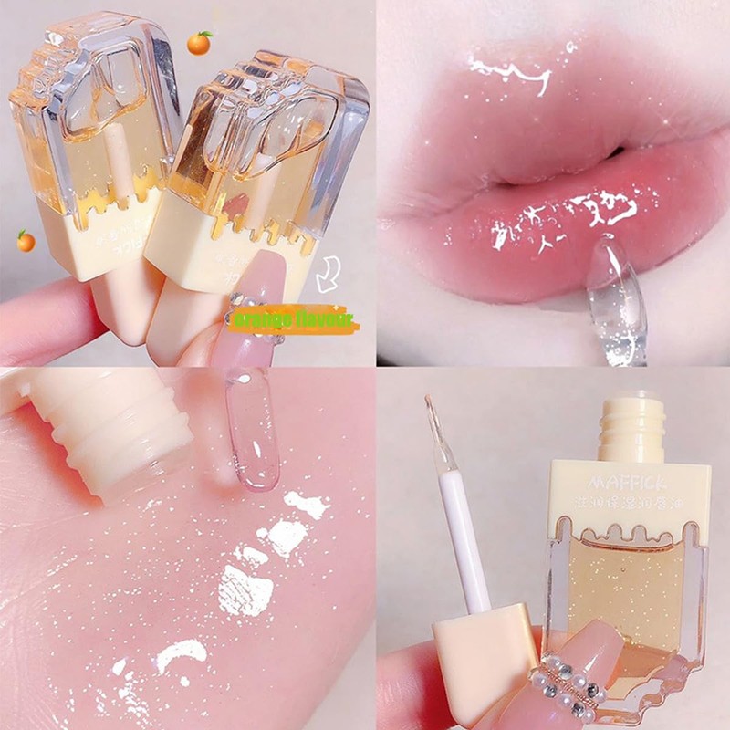 Pack of 3 Clear Lip Gloss Moisturising Lip Gloss Clear