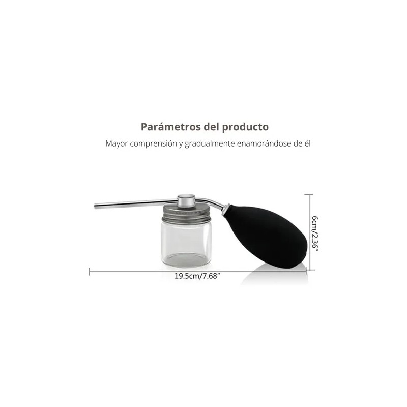 Aplicador Para Cabello Fibras Capilar Atomizador Bomba Polvo