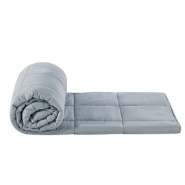 TONGDADA Kids Weighted Blanket | 40''x60'',5lbs | for Child Between 40-62 lbs | Premium Cotton Material with Glass Beads | Light Grey